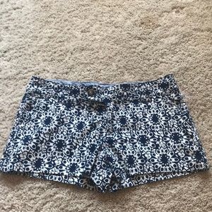 Blue and white shorts